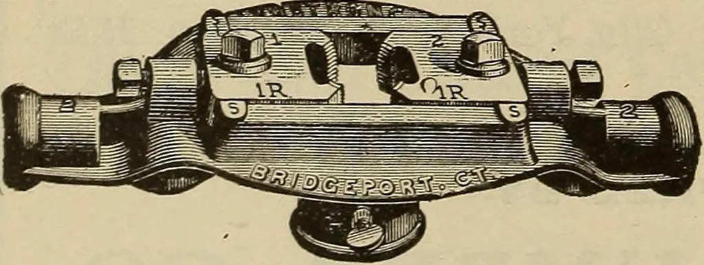 An illustration from The mechanical index, 1904. A complete index to the names and addresses of all manufacturers in the United States of mechanical appliances, machinery and tools operated by steam, electricity, water, hand or foot power, 1904, leaf 1007