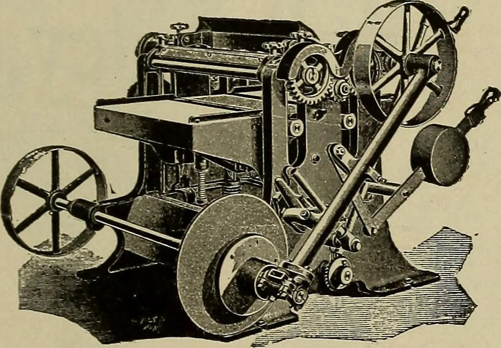 An illustration from The mechanical index, 1904. A complete index to the names and addresses of all manufacturers in the United States of mechanical appliances, machinery and tools operated by steam, electricity, water, hand or foot power, 1904, leaf 1016