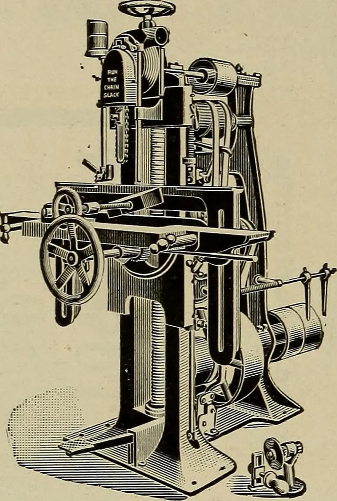 An illustration from The mechanical index, 1904. A complete index to the names and addresses of all manufacturers in the United States of mechanical appliances, machinery and tools operated by steam, electricity, water, hand or foot power, 1904, leaf 1019