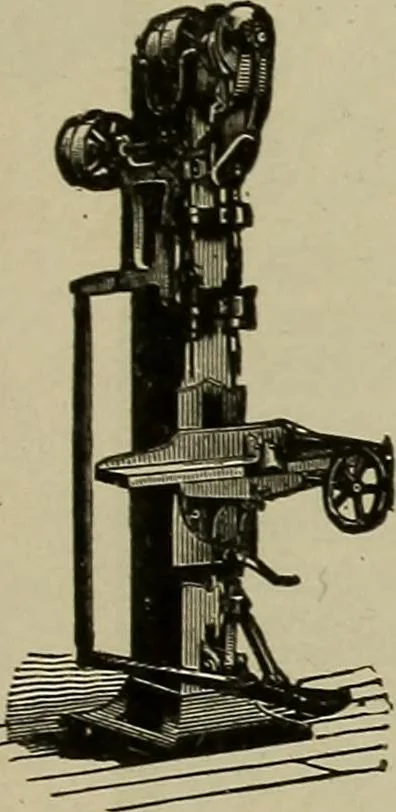 An illustration from The mechanical index, 1904. A complete index to the names and addresses of all manufacturers in the United States of mechanical appliances, machinery and tools operated by steam, electricity, water, hand or foot power, 1904, leaf 1020