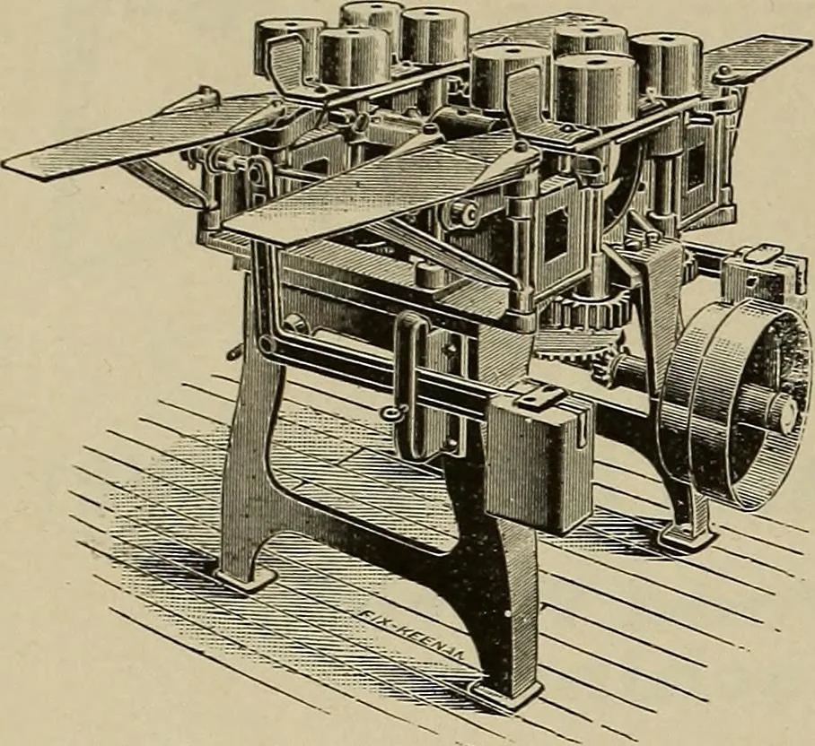 An illustration from The mechanical index, 1904. A complete index to the names and addresses of all manufacturers in the United States of mechanical appliances, machinery and tools operated by steam, electricity, water, hand or foot power, 1904, leaf 1027