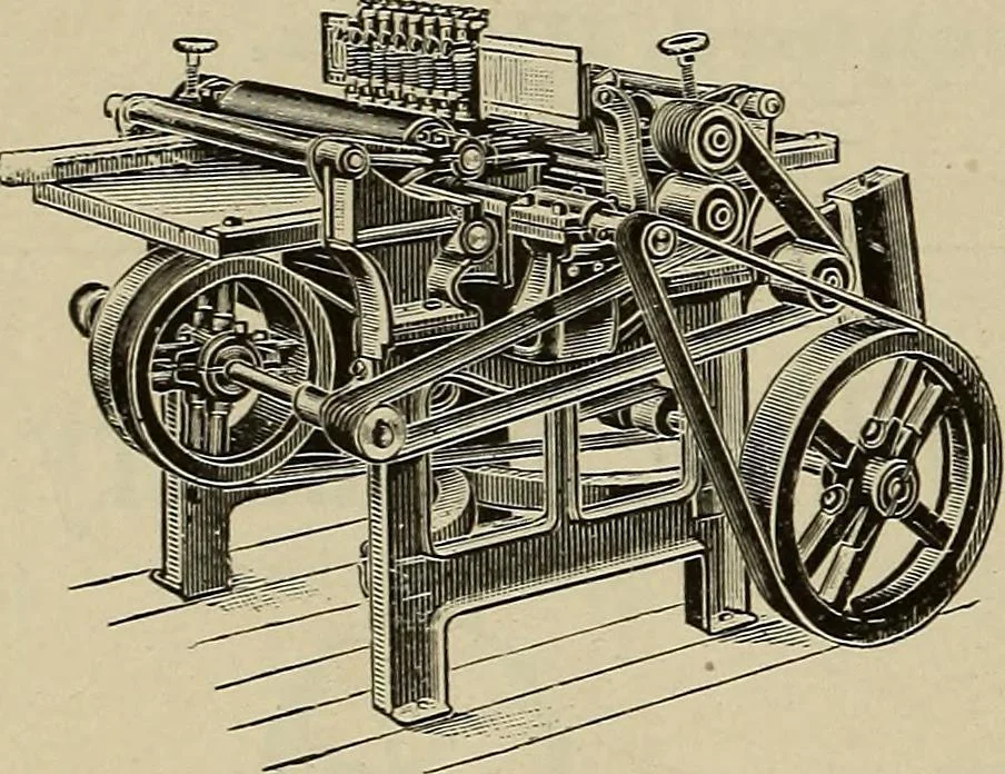 An illustration from The mechanical index, 1904. A complete index to the names and addresses of all manufacturers in the United States of mechanical appliances, machinery and tools operated by steam, electricity, water, hand or foot power, 1904, leaf 1027