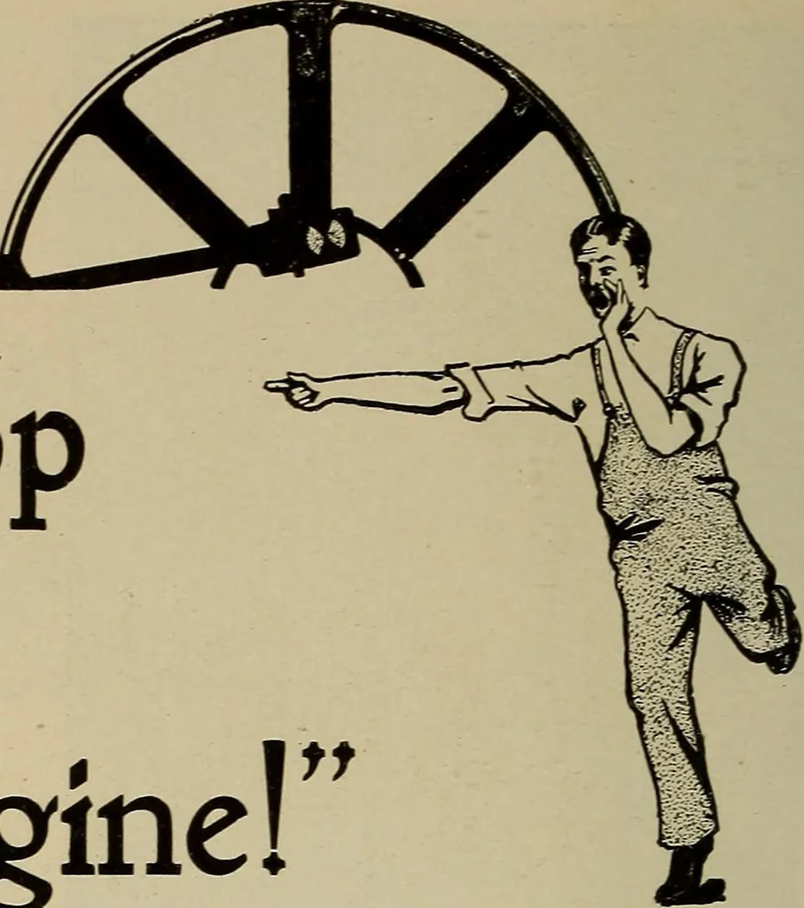 An illustration from The mechanical index, 1904. A complete index to the names and addresses of all manufacturers in the United States of mechanical appliances, machinery and tools operated by steam, electricity, water, hand or foot power, 1904, leaf 1037