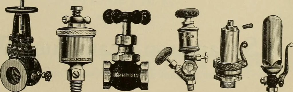 An illustration from The mechanical index, 1904. A complete index to the names and addresses of all manufacturers in the United States of mechanical appliances, machinery and tools operated by steam, electricity, water, hand or foot power, 1904, leaf 1044