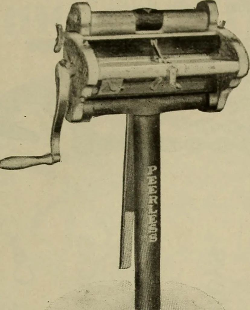 An illustration from The mechanical index, 1904. A complete index to the names and addresses of all manufacturers in the United States of mechanical appliances, machinery and tools operated by steam, electricity, water, hand or foot power, 1904, leaf 1052