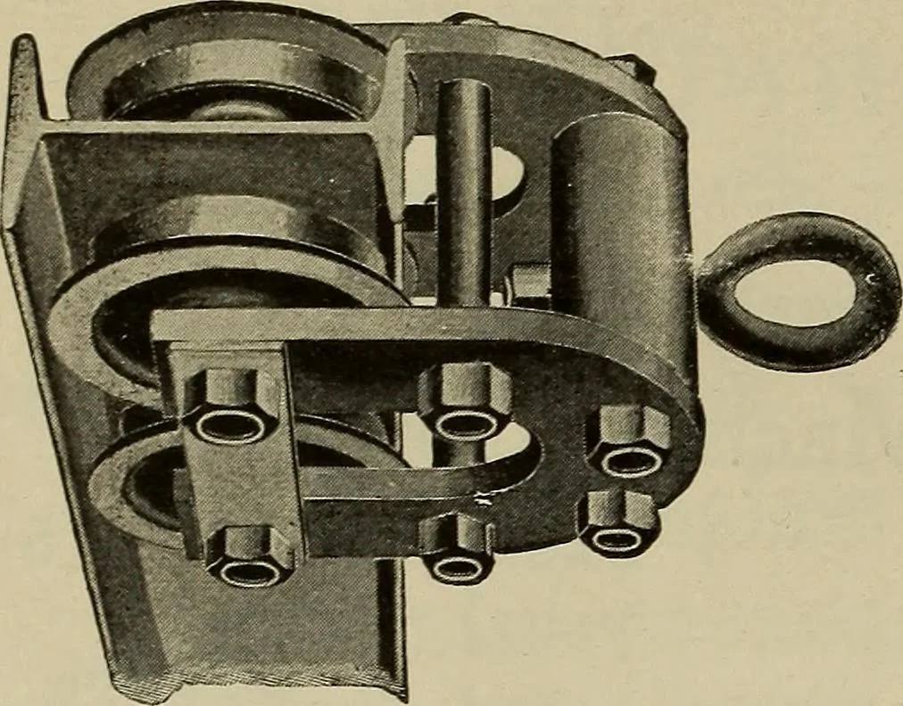 An illustration from The mechanical index, 1904. A complete index to the names and addresses of all manufacturers in the United States of mechanical appliances, machinery and tools operated by steam, electricity, water, hand or foot power, 1904, leaf 1053