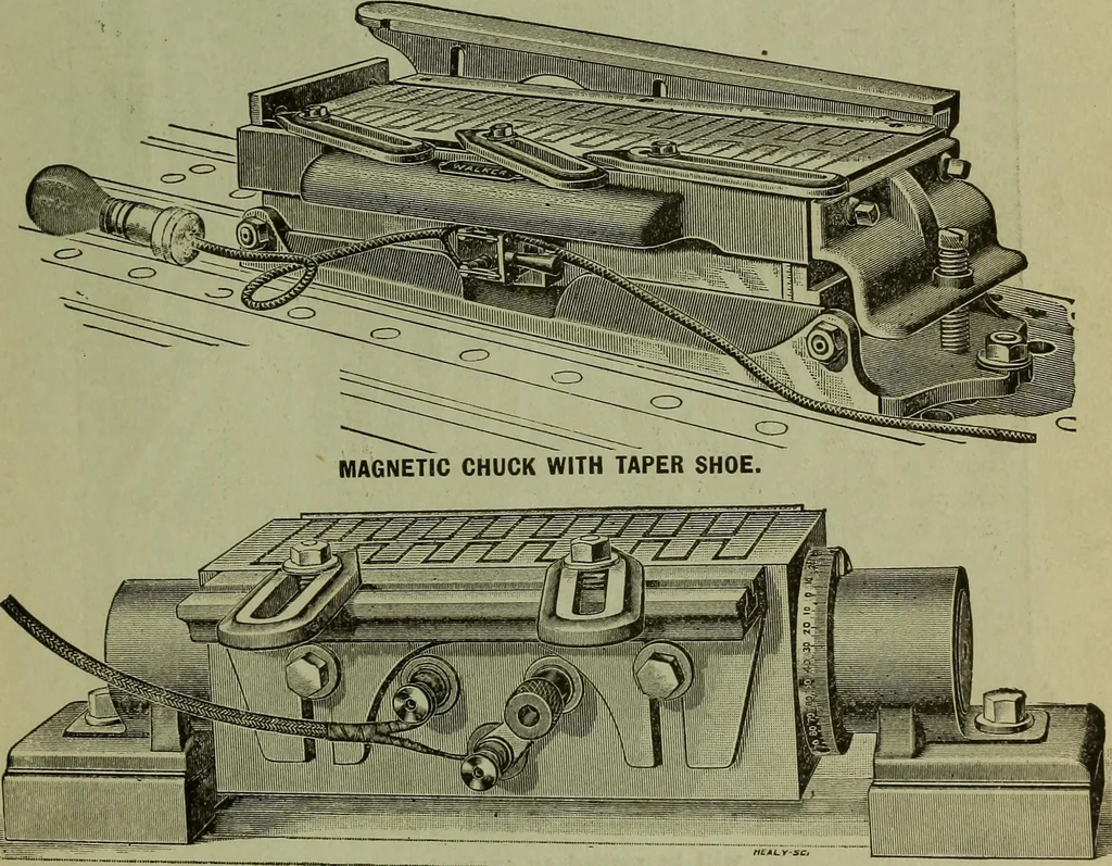 An illustration from The mechanical index, 1904. A complete index to the names and addresses of all manufacturers in the United States of mechanical appliances, machinery and tools operated by steam, electricity, water, hand or foot power, 1904, leaf 12