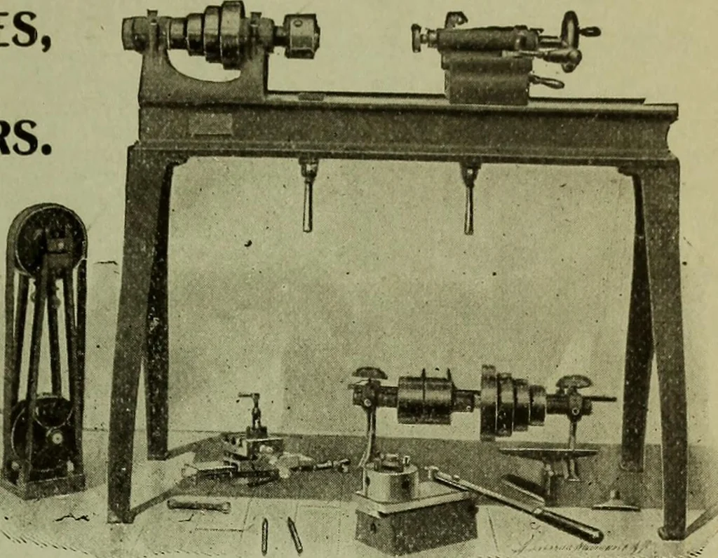 An illustration from The mechanical index, 1904. A complete index to the names and addresses of all manufacturers in the United States of mechanical appliances, machinery and tools operated by steam, electricity, water, hand or foot power, 1904, leaf 14