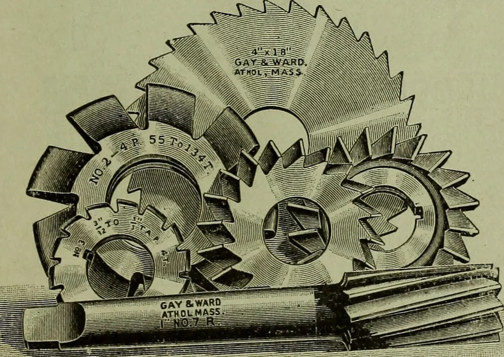 An illustration from The mechanical index, 1904. A complete index to the names and addresses of all manufacturers in the United States of mechanical appliances, machinery and tools operated by steam, electricity, water, hand or foot power, 1904, leaf 14