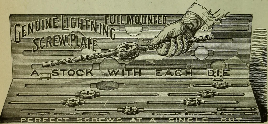 An illustration from The mechanical index, 1904. A complete index to the names and addresses of all manufacturers in the United States of mechanical appliances, machinery and tools operated by steam, electricity, water, hand or foot power, 1904, leaf 15