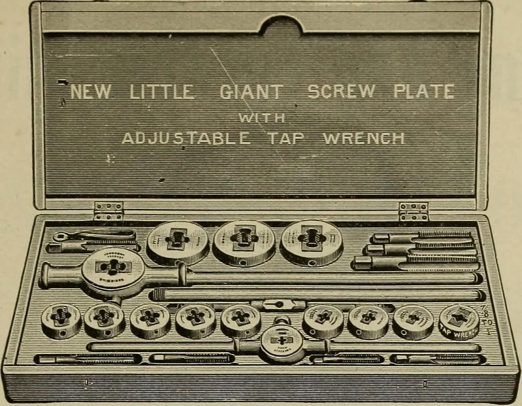 An illustration from The mechanical index, 1904. A complete index to the names and addresses of all manufacturers in the United States of mechanical appliances, machinery and tools operated by steam, electricity, water, hand or foot power, 1904, leaf 946