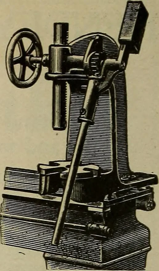 An illustration from The mechanical index, 1904. A complete index to the names and addresses of all manufacturers in the United States of mechanical appliances, machinery and tools operated by steam, electricity, water, hand or foot power, 1904, leaf 951