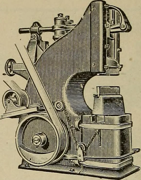 An illustration from The mechanical index, 1904. A complete index to the names and addresses of all manufacturers in the United States of mechanical appliances, machinery and tools operated by steam, electricity, water, hand or foot power, 1904, leaf 963