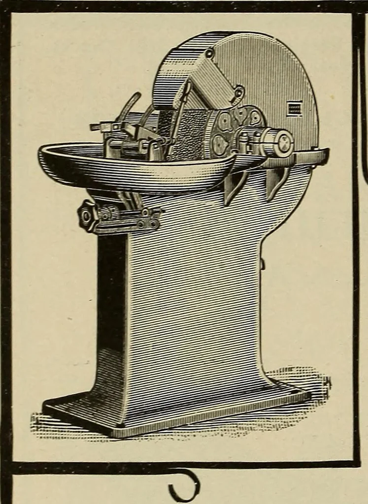 An illustration from The mechanical index, 1904. A complete index to the names and addresses of all manufacturers in the United States of mechanical appliances, machinery and tools operated by steam, electricity, water, hand or foot power, 1904, leaf 965