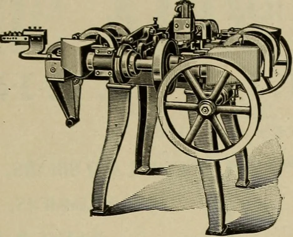 An illustration from The mechanical index, 1904. A complete index to the names and addresses of all manufacturers in the United States of mechanical appliances, machinery and tools operated by steam, electricity, water, hand or foot power, 1904, leaf 976