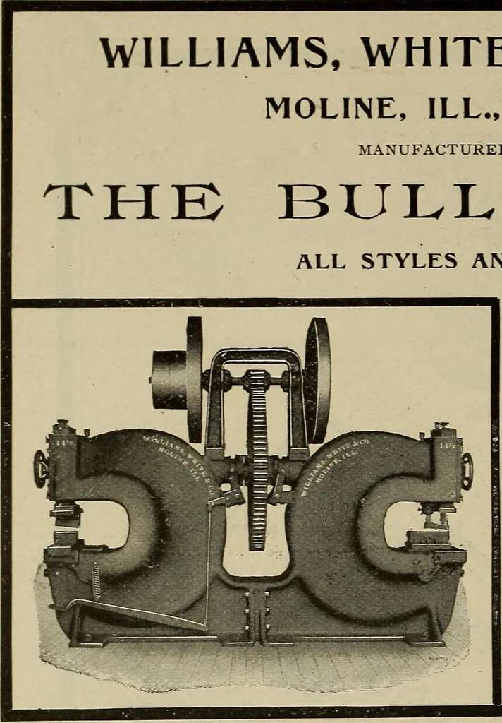 An illustration from The mechanical index, 1904. A complete index to the names and addresses of all manufacturers in the United States of mechanical appliances, machinery and tools operated by steam, electricity, water, hand or foot power, 1904, leaf 977