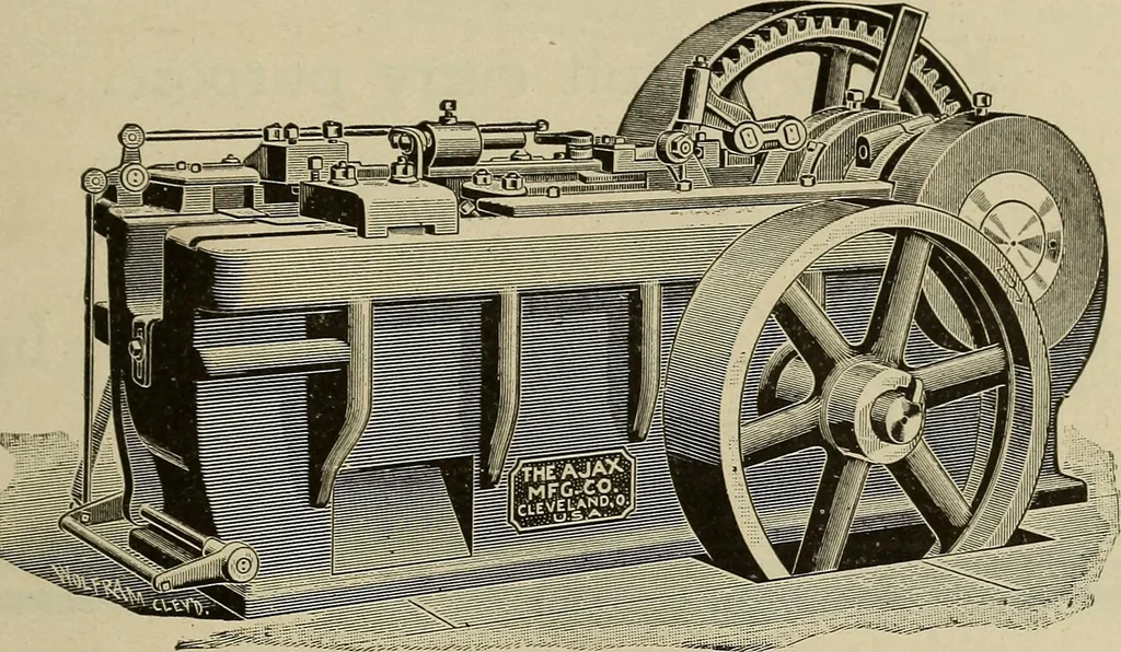 An illustration from The mechanical index, 1904. A complete index to the names and addresses of all manufacturers in the United States of mechanical appliances, machinery and tools operated by steam, electricity, water, hand or foot power, 1904, leaf 978