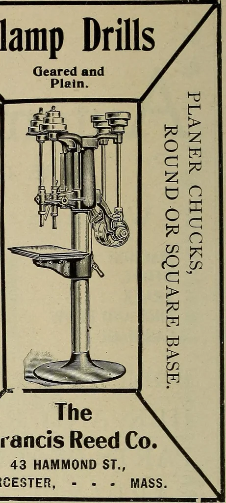 An illustration from The mechanical index, 1904. A complete index to the names and addresses of all manufacturers in the United States of mechanical appliances, machinery and tools operated by steam, electricity, water, hand or foot power, 1904, leaf 989