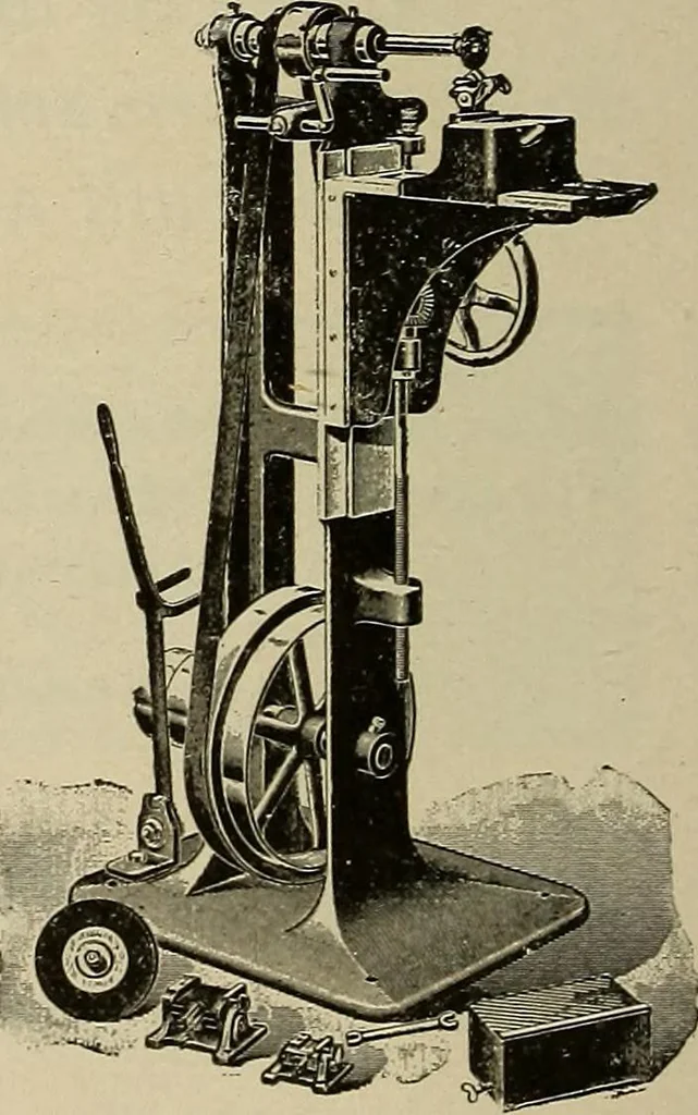 An illustration from The mechanical index, 1904. A complete index to the names and addresses of all manufacturers in the United States of mechanical appliances, machinery and tools operated by steam, electricity, water, hand or foot power, 1904, leaf 991
