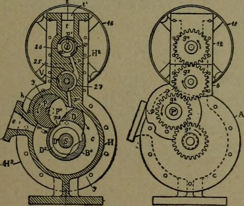 An illustration from Mechanical movements, powers and devices, 1911, leaf 104