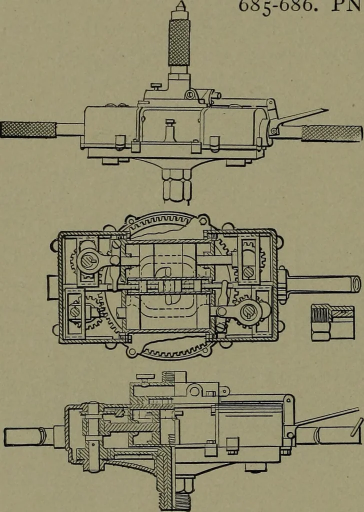 An illustration from Mechanical movements, powers and devices, 1911, leaf 195