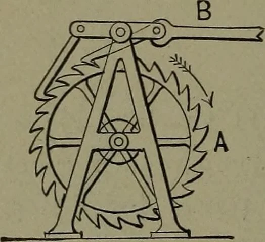 An illustration from Mechanical movements, powers and devices, 1911, leaf 265