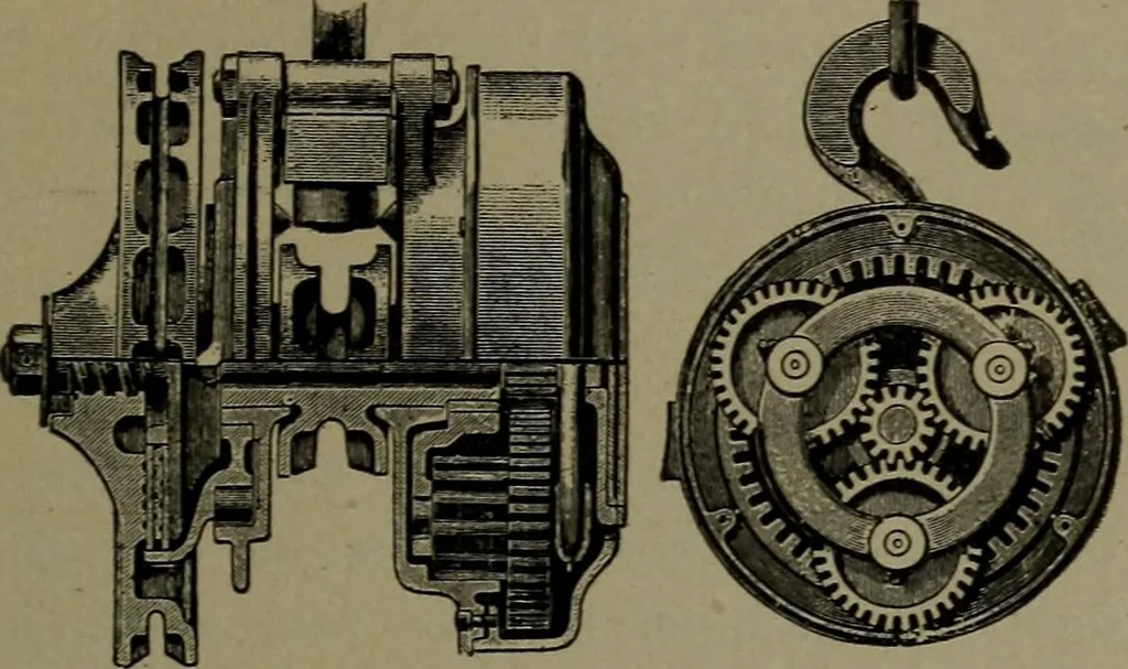 An illustration from Mechanical movements, powers and devices, 1911, leaf 352