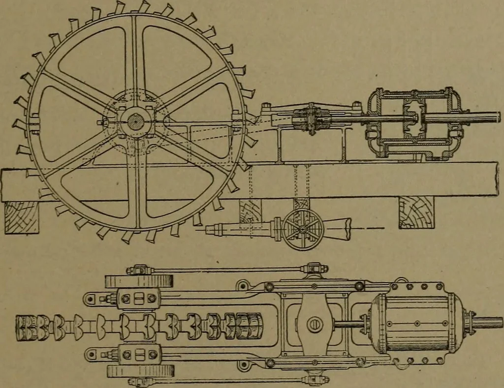An illustration from Mechanical movements, powers and devices, 1907, leaf 182