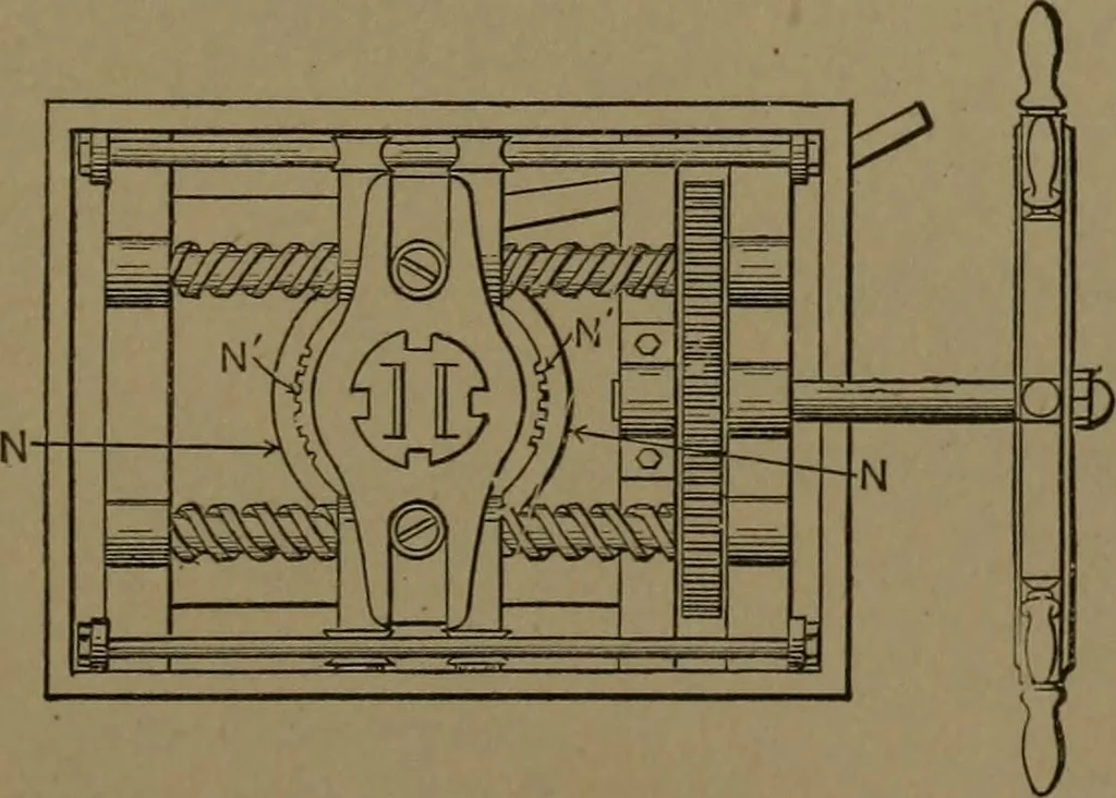 An illustration from Mechanical movements, powers and devices, 1907, leaf 238