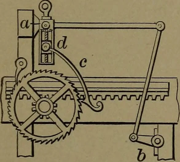 An illustration from Mechanical movements, powers and devices, 1907, leaf 240