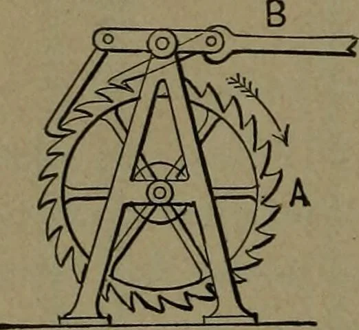 An illustration from Mechanical movements, powers and devices, 1907, leaf 265