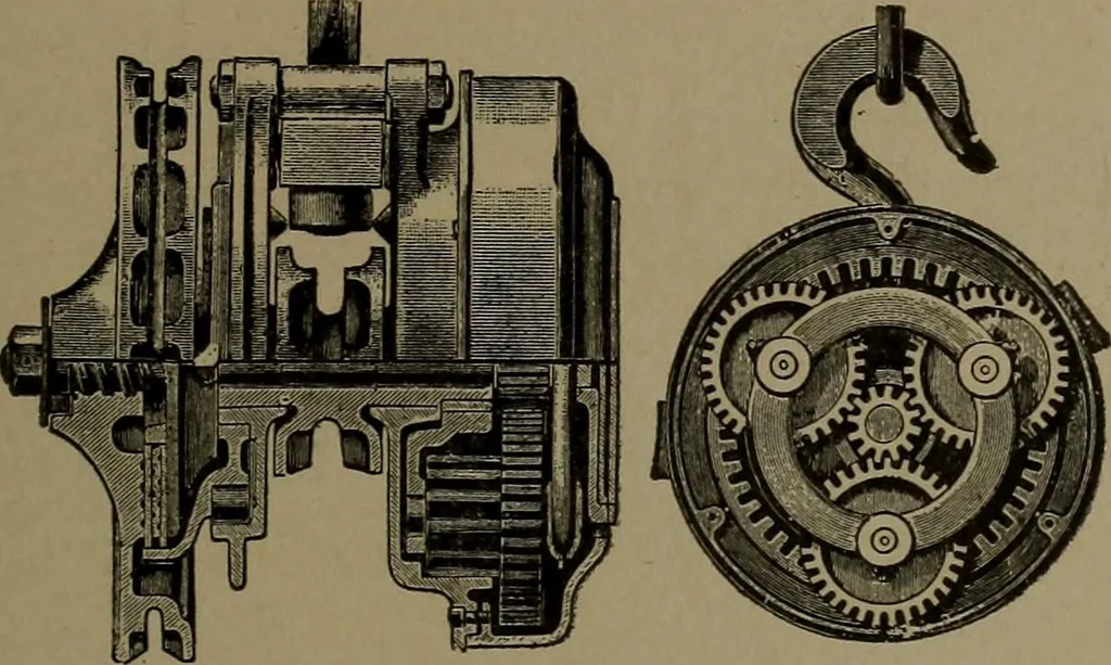 An illustration from Mechanical movements, powers and devices, 1907, leaf 352