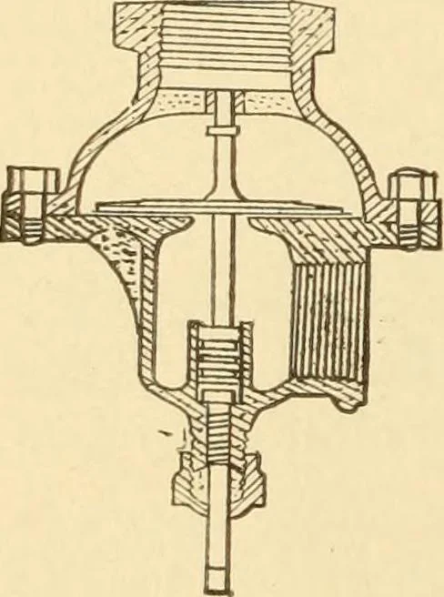 An illustration from Mechanical movements, powers and devices; a treatise describing mechanical movements and devices used in constructive and operative machinery and the mechanical arts, being practically a mechanical dictionary, commencing with a rudimentary description of the early known mechanical powers and detailing the various motions, appliances and inventions used in the mechanical arts to the present time, including a chapter on straight line movements, by Gardner D. Hiscox, 1914, leaf 121