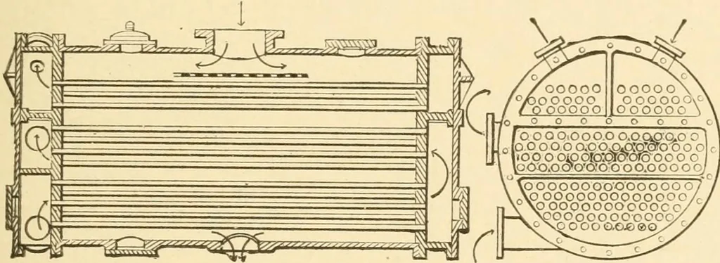 An illustration from Mechanical movements, powers and devices; a treatise describing mechanical movements and devices used in constructive and operative machinery and the mechanical arts, being practically a mechanical dictionary, commencing with a rudimentary description of the early known mechanical powers and detailing the various motions, appliances and inventions used in the mechanical arts to the present time, including a chapter on straight line movements, by Gardner D. Hiscox, 1914, leaf 122