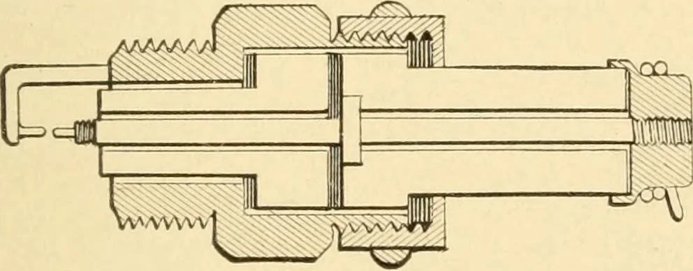 An illustration from Mechanical movements, powers and devices; a treatise describing mechanical movements and devices used in constructive and operative machinery and the mechanical arts, being practically a mechanical dictionary, commencing with a rudimentary description of the early known mechanical powers and detailing the various motions, appliances and inventions used in the mechanical arts to the present time, including a chapter on straight line movements, by Gardner D. Hiscox, 1914, leaf 140