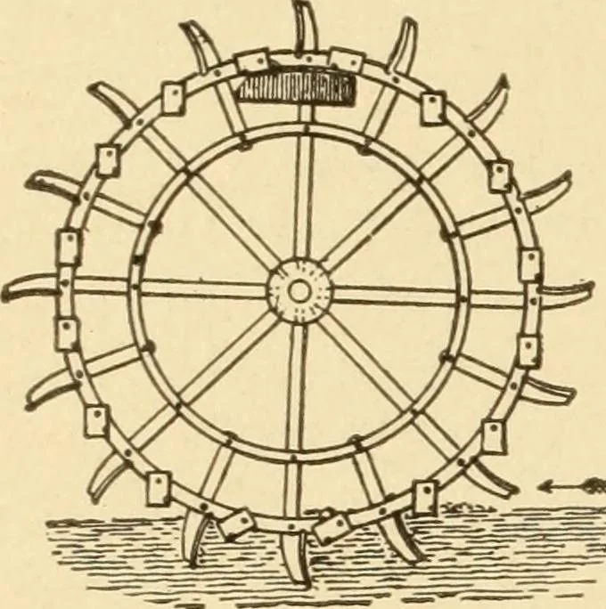 An illustration from Mechanical movements, powers and devices; a treatise describing mechanical movements and devices used in constructive and operative machinery and the mechanical arts, being practically a mechanical dictionary, commencing with a rudimentary description of the early known mechanical powers and detailing the various motions, appliances and inventions used in the mechanical arts to the present time, including a chapter on straight line movements, by Gardner D. Hiscox, 1914, leaf 145