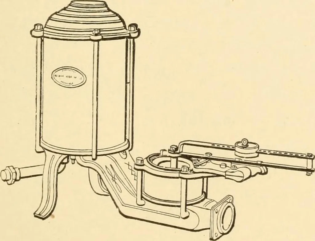 An illustration from Mechanical movements, powers and devices; a treatise describing mechanical movements and devices used in constructive and operative machinery and the mechanical arts, being practically a mechanical dictionary, commencing with a rudimentary description of the early known mechanical powers and detailing the various motions, appliances and inventions used in the mechanical arts to the present time, including a chapter on straight line movements, by Gardner D. Hiscox, 1914, leaf 174