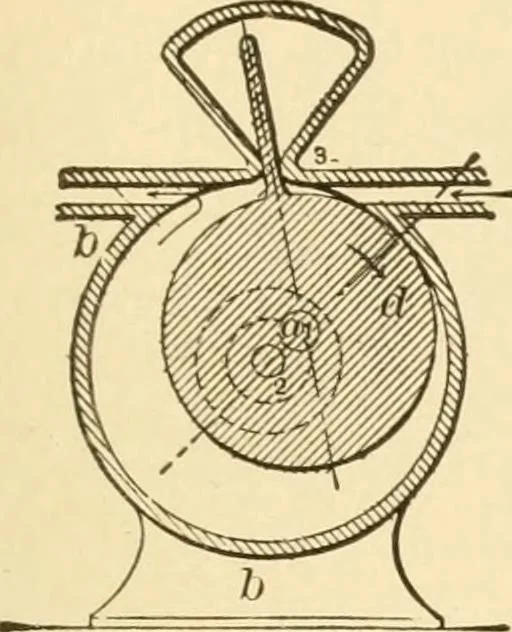 An illustration from Mechanical movements, powers and devices; a treatise describing mechanical movements and devices used in constructive and operative machinery and the mechanical arts, being practically a mechanical dictionary, commencing with a rudimentary description of the early known mechanical powers and detailing the various motions, appliances and inventions used in the mechanical arts to the present time, including a chapter on straight line movements, by Gardner D. Hiscox, 1914, leaf 180