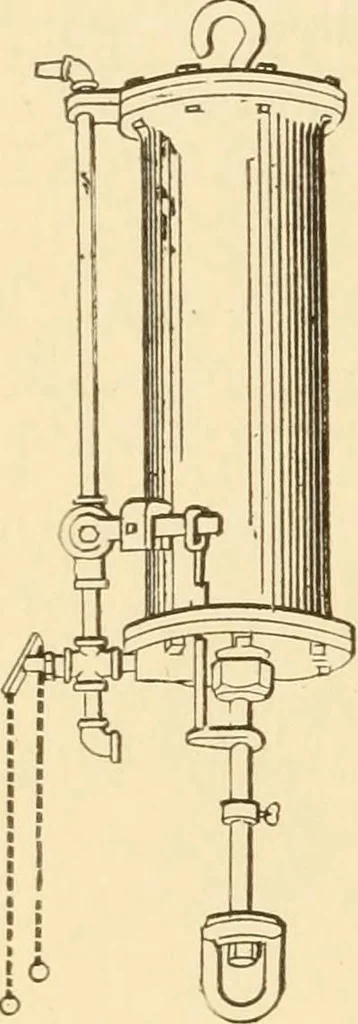 An illustration from Mechanical movements, powers and devices; a treatise describing mechanical movements and devices used in constructive and operative machinery and the mechanical arts, being practically a mechanical dictionary, commencing with a rudimentary description of the early known mechanical powers and detailing the various motions, appliances and inventions used in the mechanical arts to the present time, including a chapter on straight line movements, by Gardner D. Hiscox, 1914, leaf 191