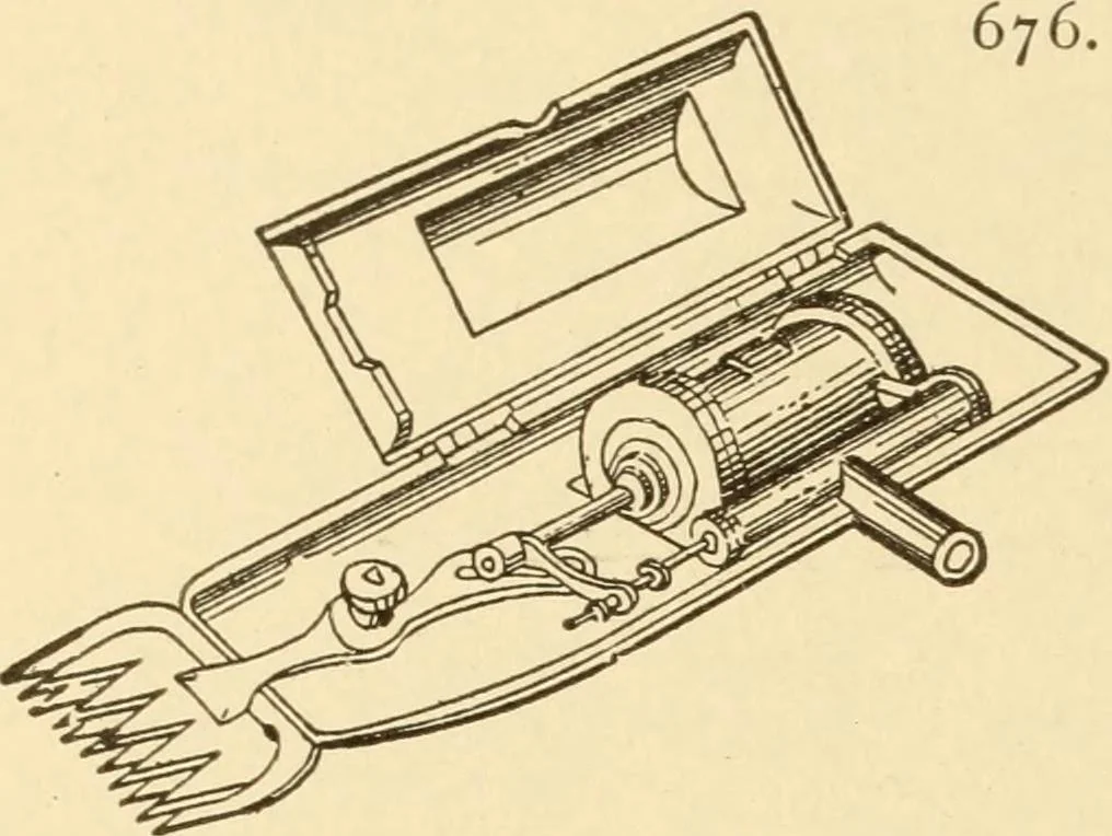 An illustration from Mechanical movements, powers and devices; a treatise describing mechanical movements and devices used in constructive and operative machinery and the mechanical arts, being practically a mechanical dictionary, commencing with a rudimentary description of the early known mechanical powers and detailing the various motions, appliances and inventions used in the mechanical arts to the present time, including a chapter on straight line movements, by Gardner D. Hiscox, 1914, leaf 193