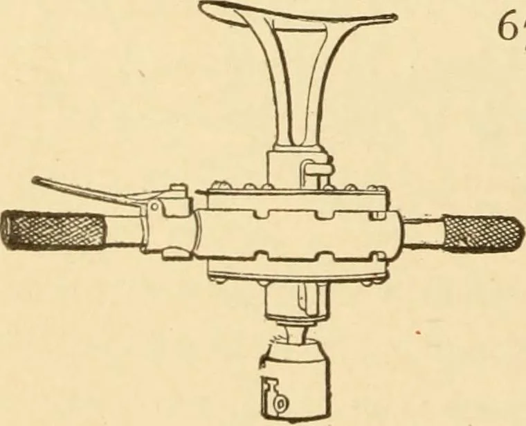 An illustration from Mechanical movements, powers and devices; a treatise describing mechanical movements and devices used in constructive and operative machinery and the mechanical arts, being practically a mechanical dictionary, commencing with a rudimentary description of the early known mechanical powers and detailing the various motions, appliances and inventions used in the mechanical arts to the present time, including a chapter on straight line movements, by Gardner D. Hiscox, 1914, leaf 193