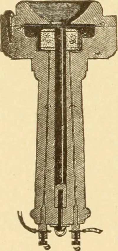 An illustration from Mechanical movements, powers and devices; a treatise describing mechanical movements and devices used in constructive and operative machinery and the mechanical arts, being practically a mechanical dictionary, commencing with a rudimentary description of the early known mechanical powers and detailing the various motions, appliances and inventions used in the mechanical arts to the present time, including a chapter on straight line movements, by Gardner D. Hiscox, 1914, leaf 207