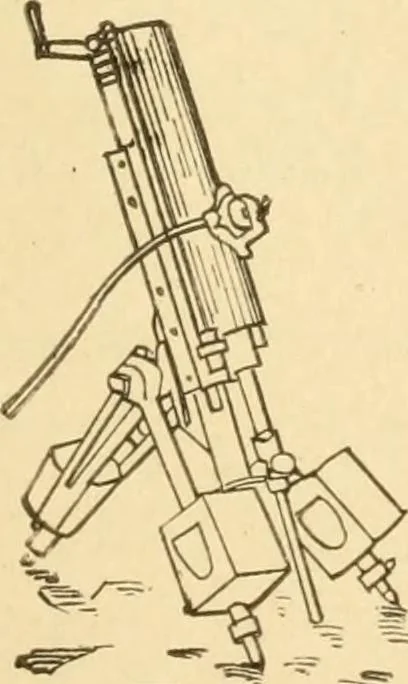 An illustration from Mechanical movements, powers and devices; a treatise describing mechanical movements and devices used in constructive and operative machinery and the mechanical arts, being practically a mechanical dictionary, commencing with a rudimentary description of the early known mechanical powers and detailing the various motions, appliances and inventions used in the mechanical arts to the present time, including a chapter on straight line movements, by Gardner D. Hiscox, 1914, leaf 212