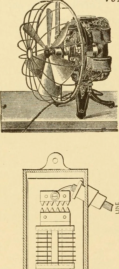 An illustration from Mechanical movements, powers and devices; a treatise describing mechanical movements and devices used in constructive and operative machinery and the mechanical arts, being practically a mechanical dictionary, commencing with a rudimentary description of the early known mechanical powers and detailing the various motions, appliances and inventions used in the mechanical arts to the present time, including a chapter on straight line movements, by Gardner D. Hiscox, 1914, leaf 213