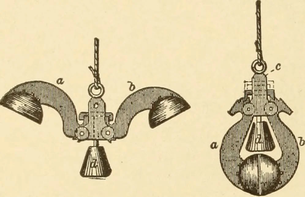 An illustration from Mechanical movements, powers and devices; a treatise describing mechanical movements and devices used in constructive and operative machinery and the mechanical arts, being practically a mechanical dictionary, commencing with a rudimentary description of the early known mechanical powers and detailing the various motions, appliances and inventions used in the mechanical arts to the present time, including a chapter on straight line movements, by Gardner D. Hiscox, 1914, leaf 229