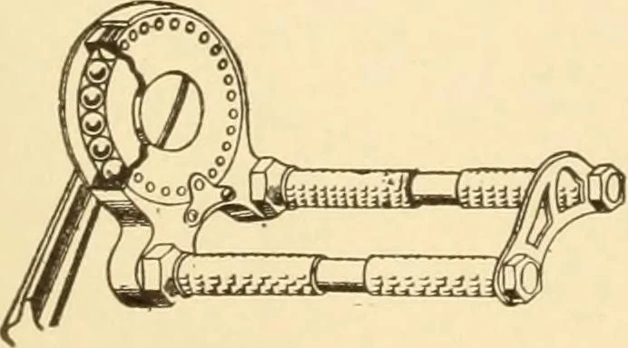 An illustration from Mechanical movements, powers and devices; a treatise describing mechanical movements and devices used in constructive and operative machinery and the mechanical arts, being practically a mechanical dictionary, commencing with a rudimentary description of the early known mechanical powers and detailing the various motions, appliances and inventions used in the mechanical arts to the present time, including a chapter on straight line movements, by Gardner D. Hiscox, 1914, leaf 234