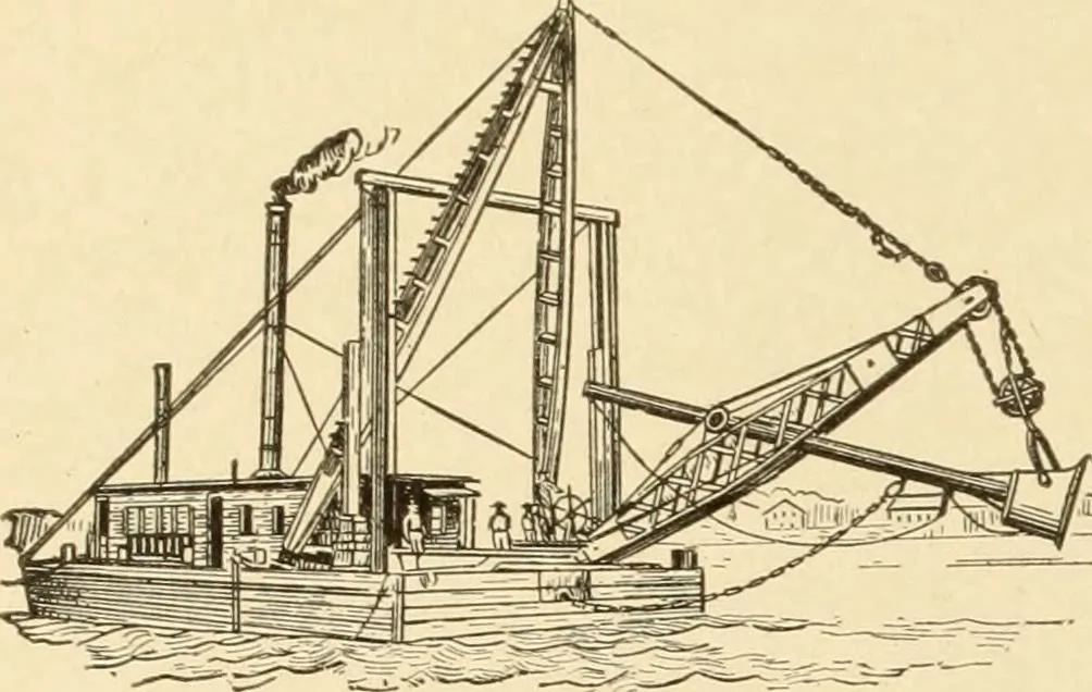 An illustration from Mechanical movements, powers and devices; a treatise describing mechanical movements and devices used in constructive and operative machinery and the mechanical arts, being practically a mechanical dictionary, commencing with a rudimentary description of the early known mechanical powers and detailing the various motions, appliances and inventions used in the mechanical arts to the present time, including a chapter on straight line movements, by Gardner D. Hiscox, 1914, leaf 321