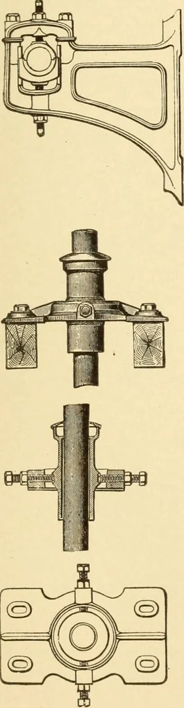 An illustration from Mechanical movements, powers and devices; a treatise describing mechanical movements and devices used in constructive and operative machinery and the mechanical arts, being practically a mechanical dictionary, commencing with a rudimentary description of the early known mechanical powers and detailing the various motions, appliances and inventions used in the mechanical arts to the present time, including a chapter on straight line movements, by Gardner D. Hiscox, 1914, leaf 324