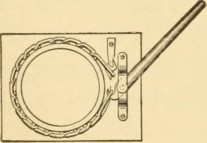 An illustration from Mechanical movements, powers and devices; a treatise describing mechanical movements and devices used in constructive and operative machinery and the mechanical arts, being practically a mechanical dictionary, commencing with a rudimentary description of the early known mechanical powers and detailing the various motions, appliances and inventions used in the mechanical arts to the present time, including a chapter on straight line movements, by Gardner D. Hiscox, 1914, leaf 342