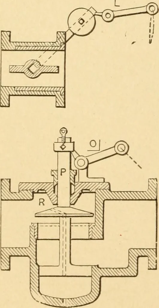 An illustration from Mechanical movements, powers and devices; a treatise describing mechanical movements and devices used in constructive and operative machinery and the mechanical arts, being practically a mechanical dictionary, commencing with a rudimentary description of the early known mechanical powers and detailing the various motions, appliances and inventions used in the mechanical arts to the present time, including a chapter on straight line movements, by Gardner D. Hiscox, 1914, leaf 37